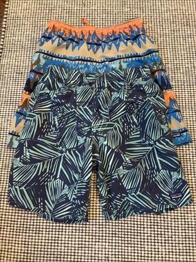 2 pairs Patagonia Boys XXL Swim Trunks. (Lot of 2)